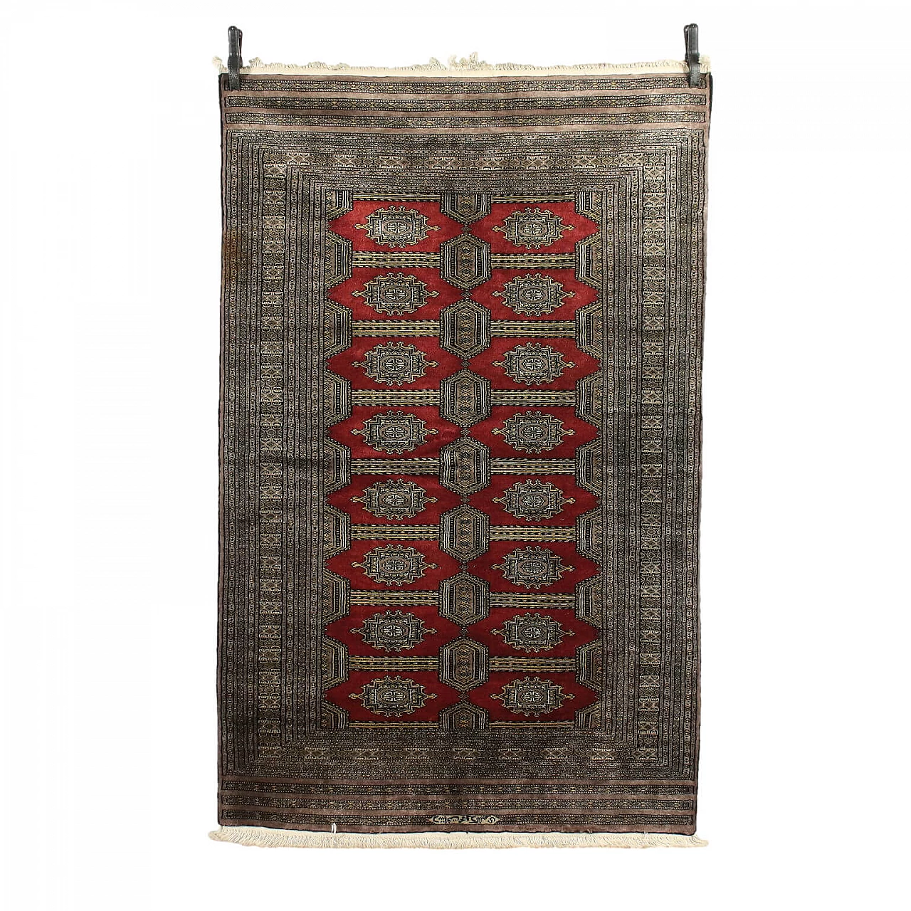 Tappeto Bukhara in cotone e lana, Pakistan '900 1465836