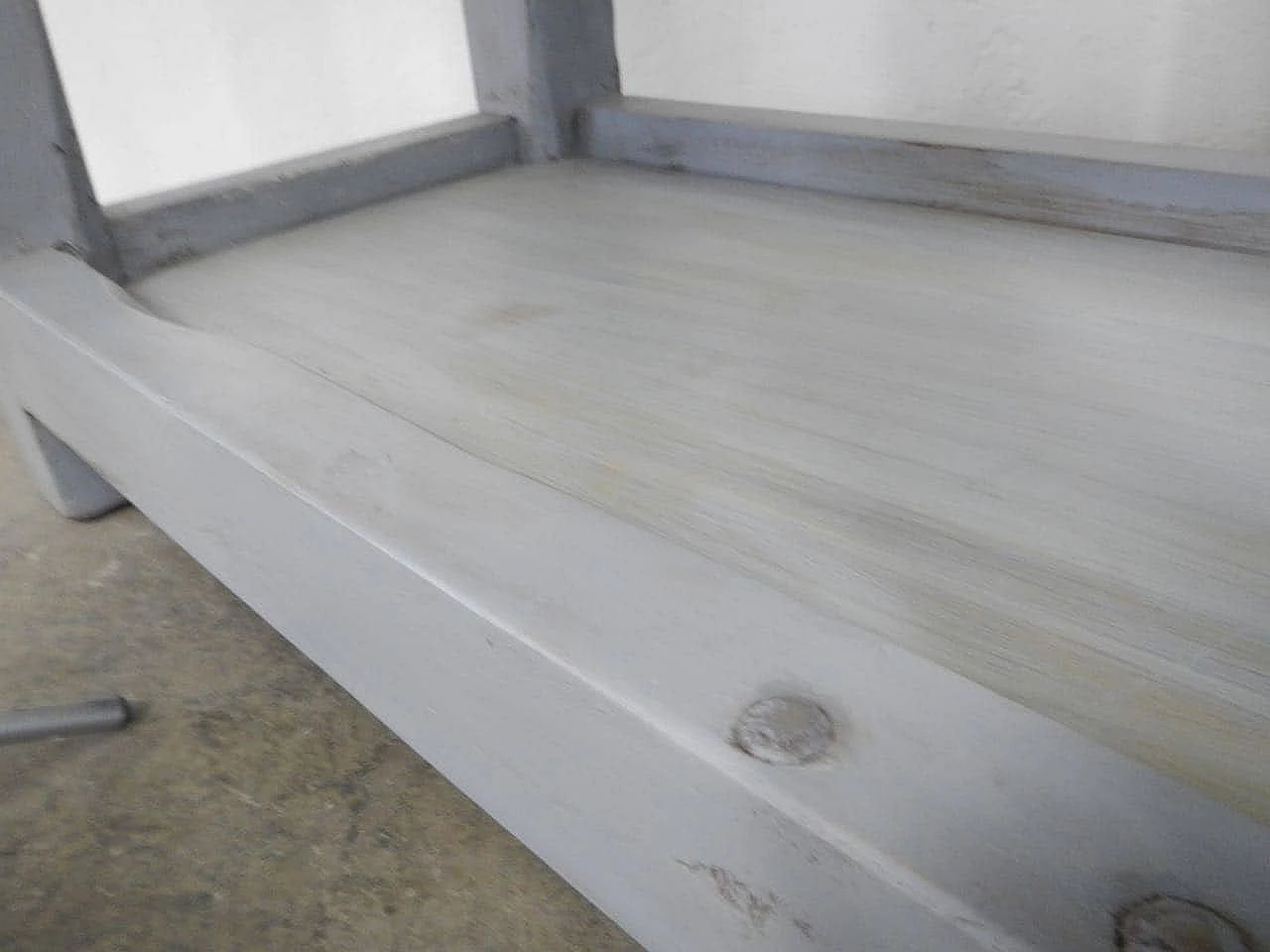 Painted wooden counter with metal top, 1960s 1465913