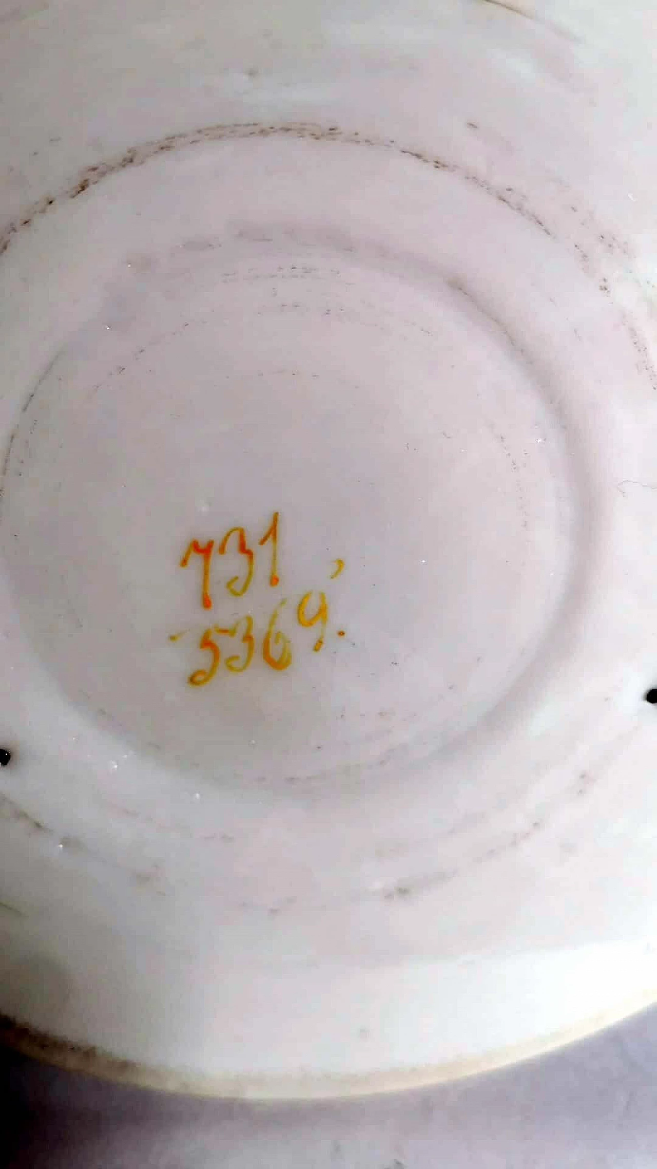 Grey opaline glass vase with hand-painted flowers, 1930s 1466059