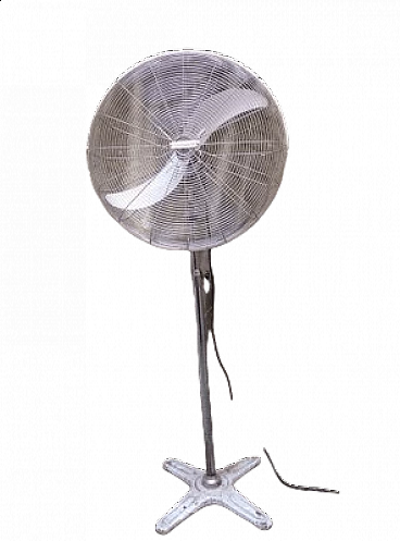 Cast iron and chrome metal fan by Continental, 1950s