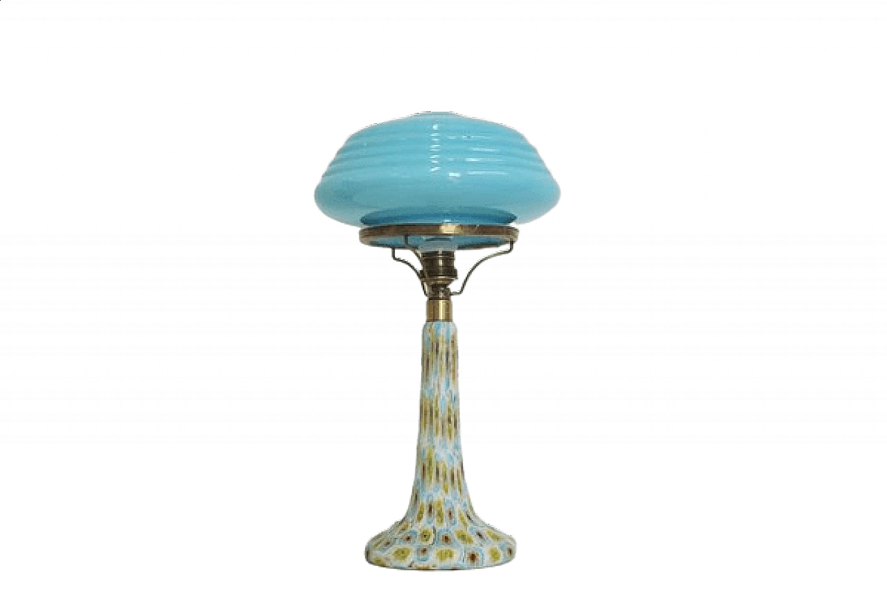 Hand-painted Murano glass table lamp, 1950s 1466198
