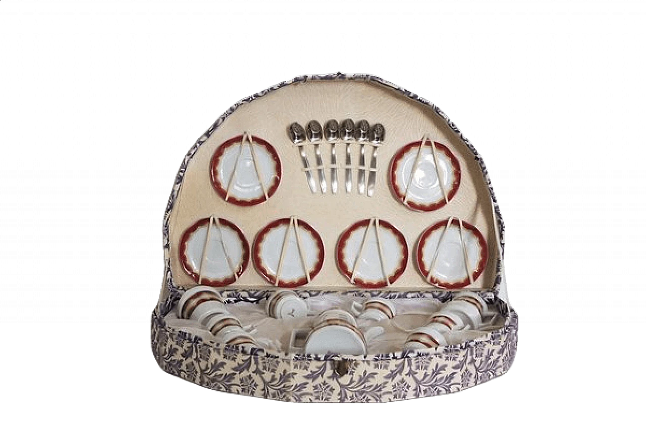 Servizio da caffè tedesco Schirnding in porcellana, anni '70 1466199