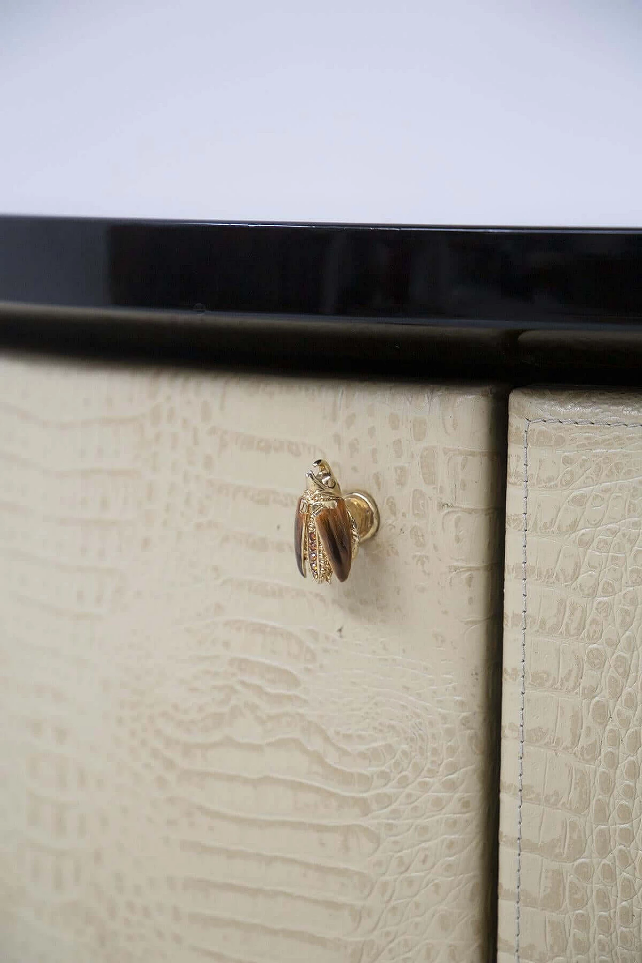Roberto Cavalli chest of drawers in imitation reptile skin, 1990s 1466226