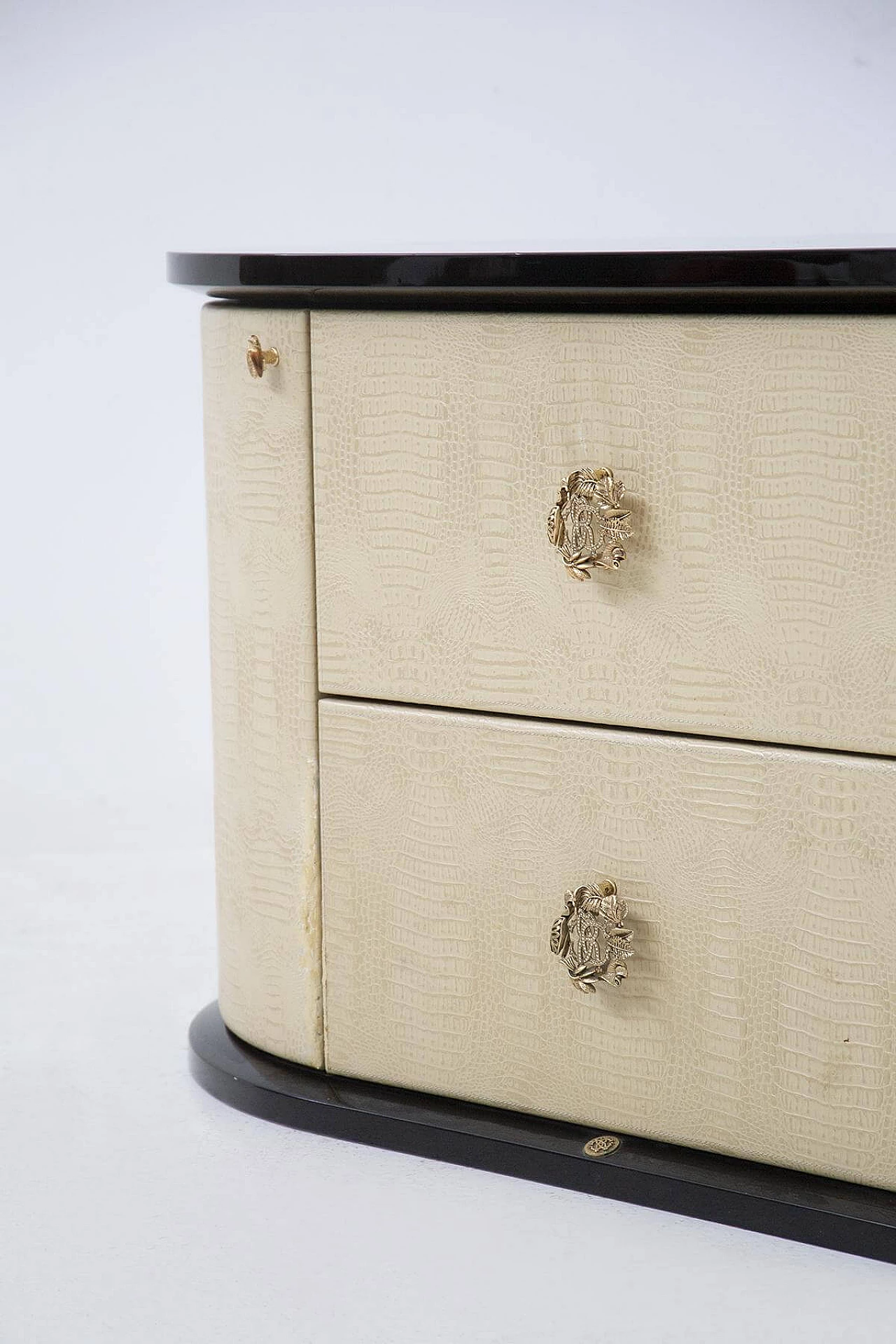 Roberto Cavalli chest of drawers in imitation reptile skin, 1990s 1466227