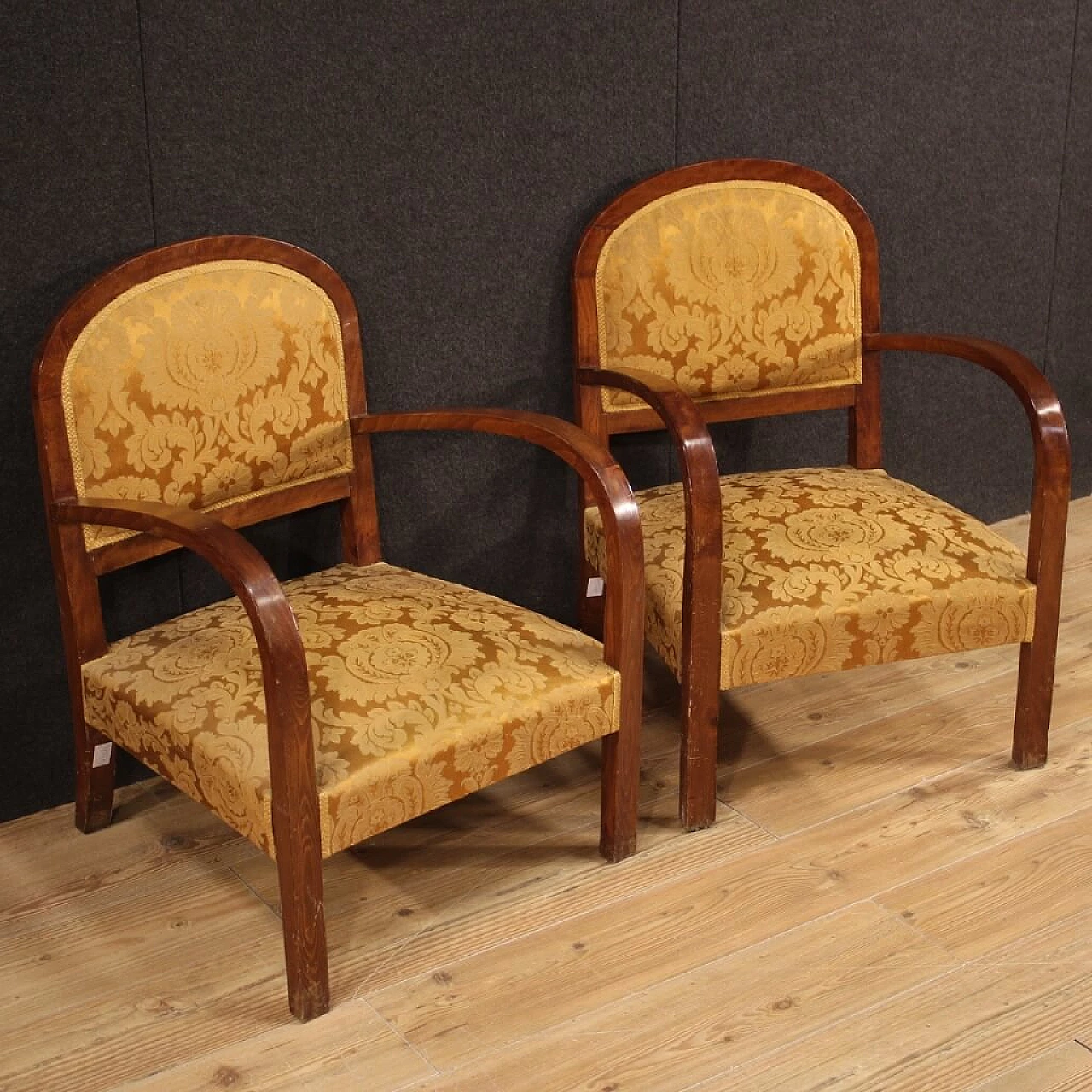 Pair of Art Deco armchairs, 1940s 1466348