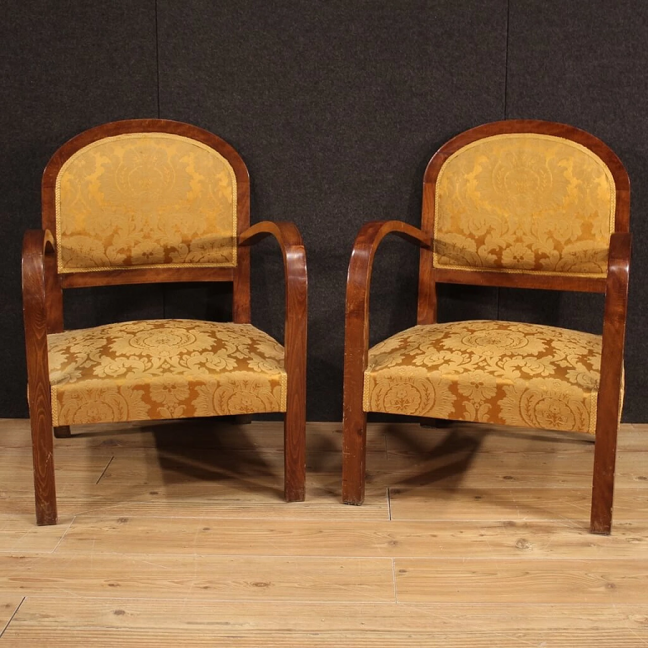 Pair of Art Deco armchairs, 1940s 1466349