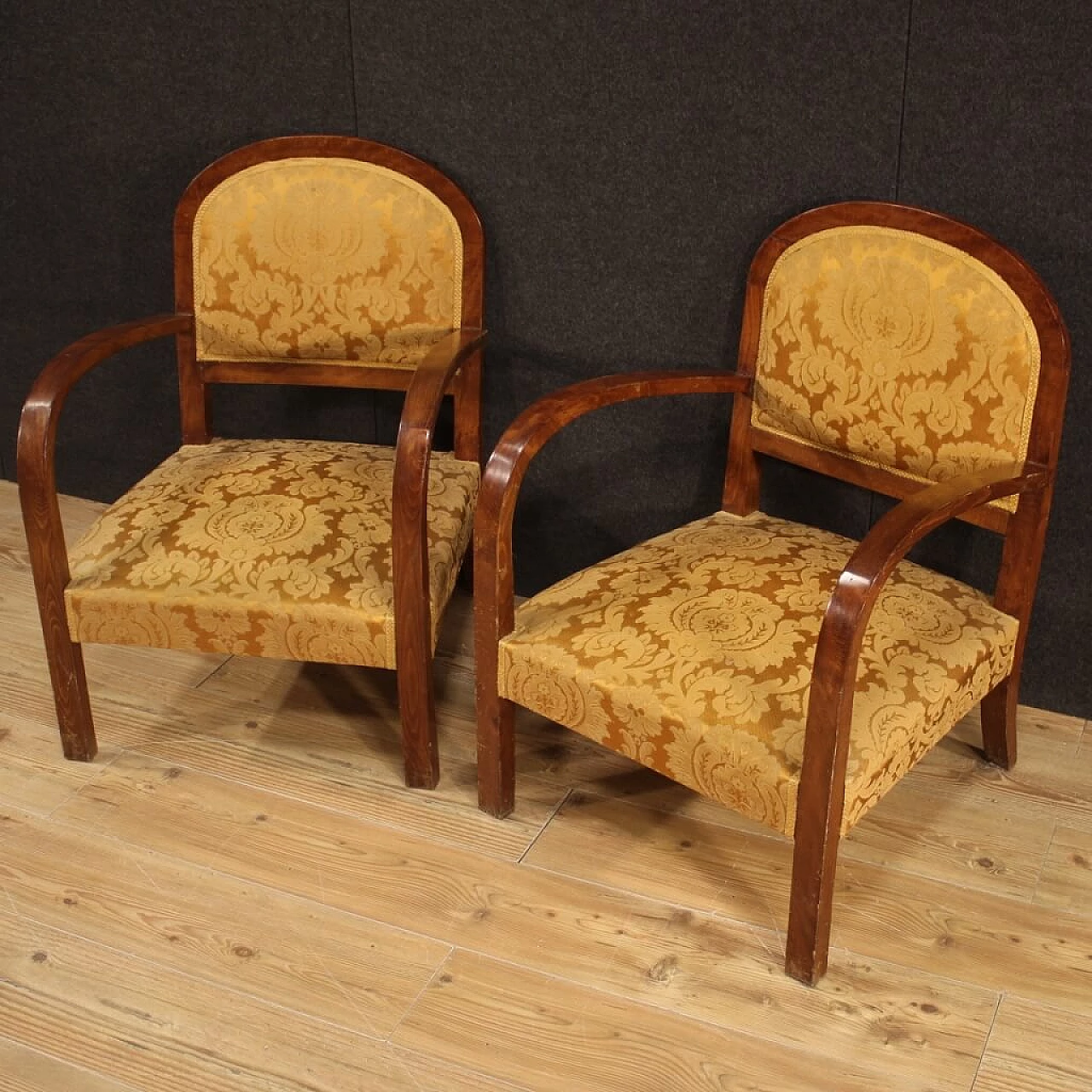 Pair of Art Deco armchairs, 1940s 1466350