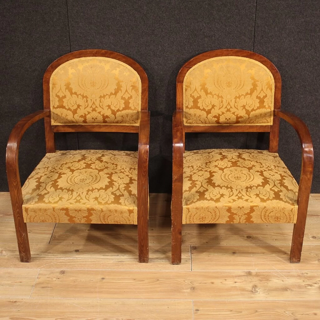 Pair of Art Deco armchairs, 1940s 1466351