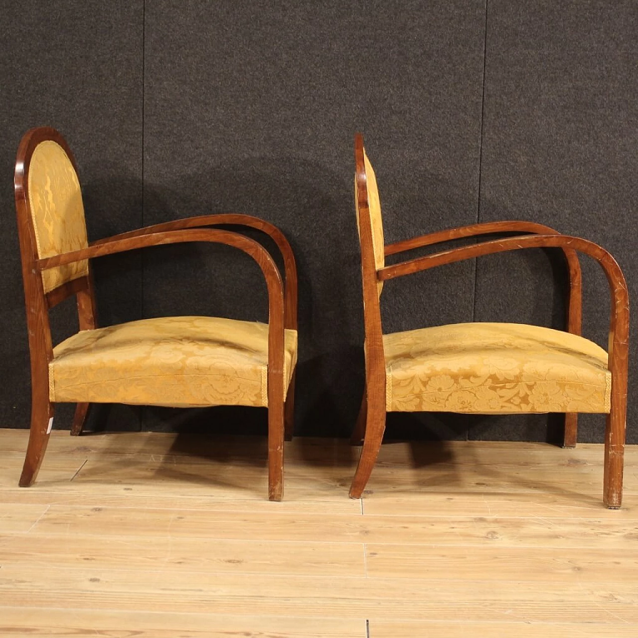 Pair of Art Deco armchairs, 1940s 1466353