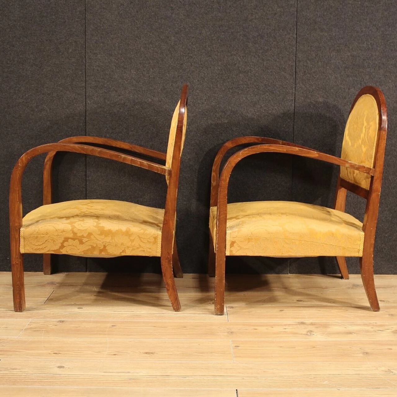 Pair of Art Deco armchairs, 1940s 1466355