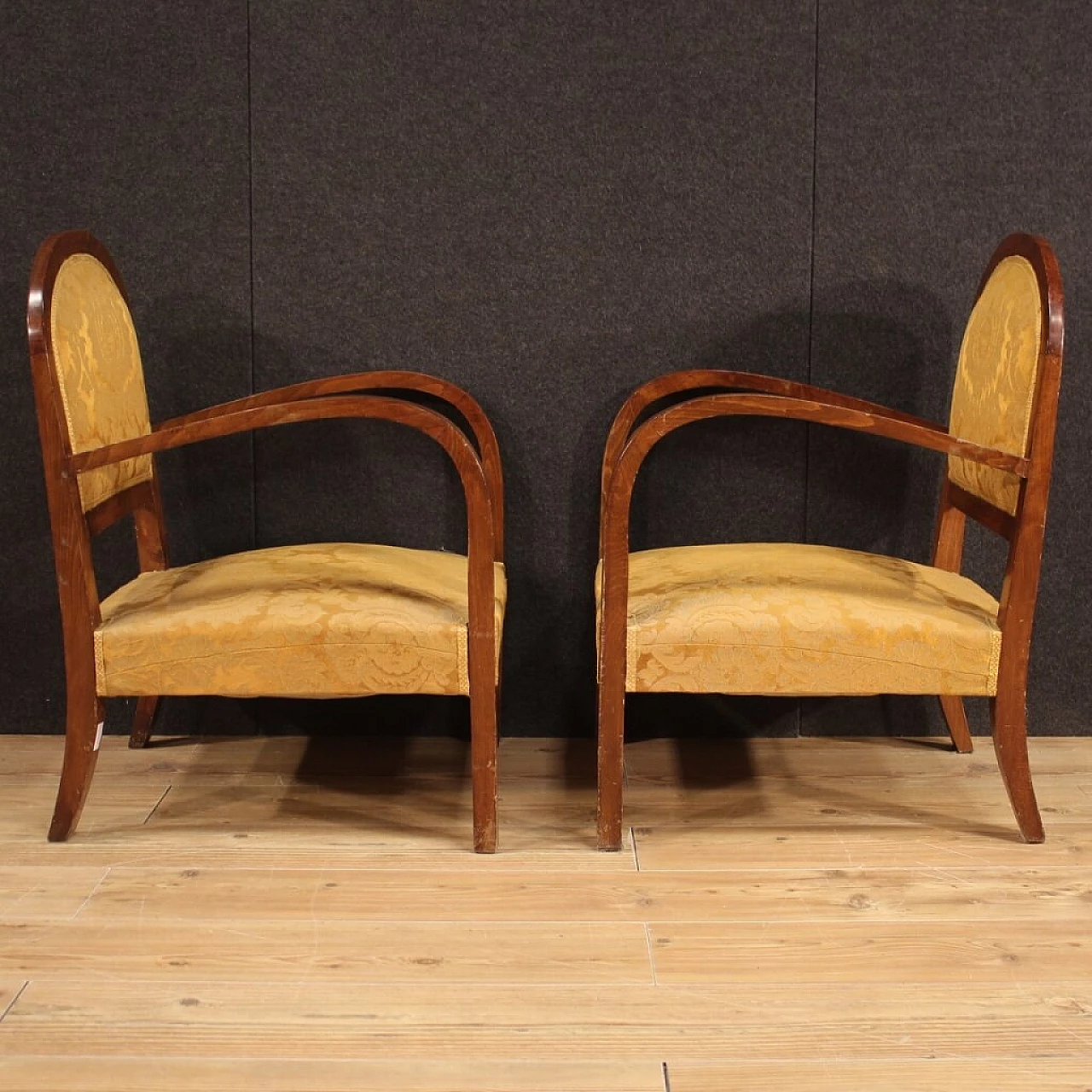 Pair of Art Deco armchairs, 1940s 1466359
