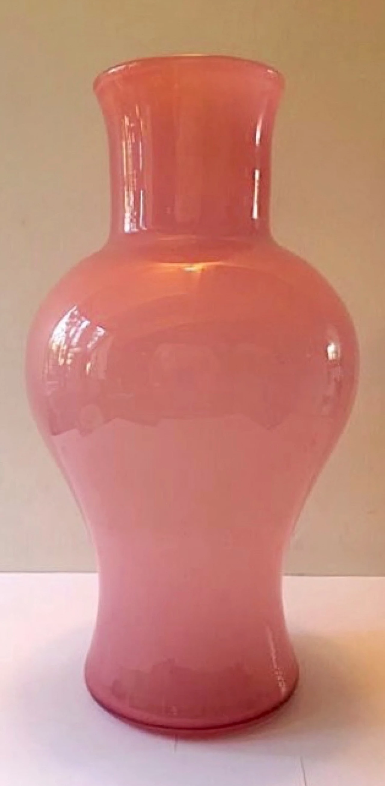 Vaso serie Opalini rosa di Venini, 1952 1466417