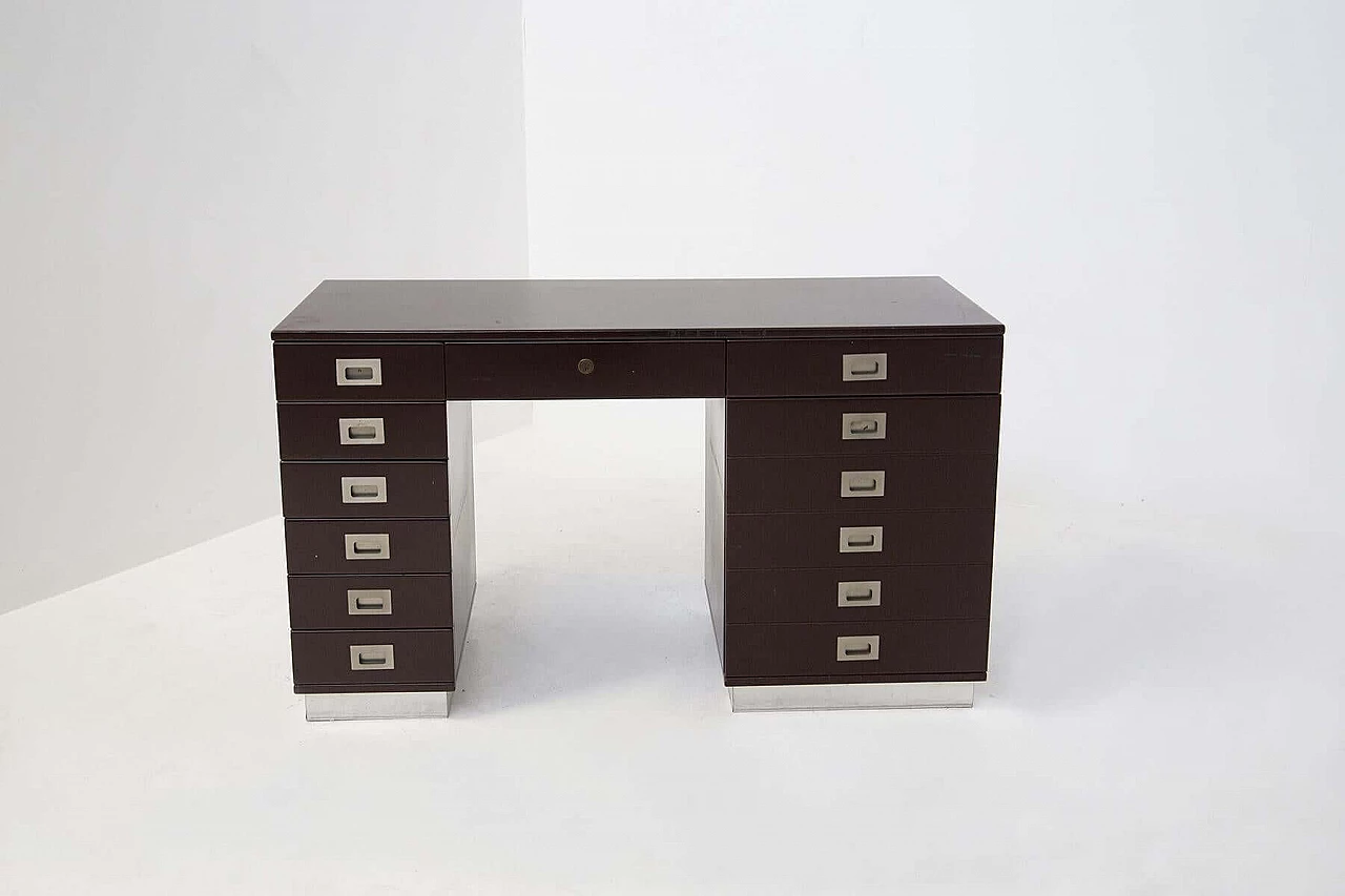Wooden writing desk by Caccia Dominioni for Residence Vip's, 1970s 1466473