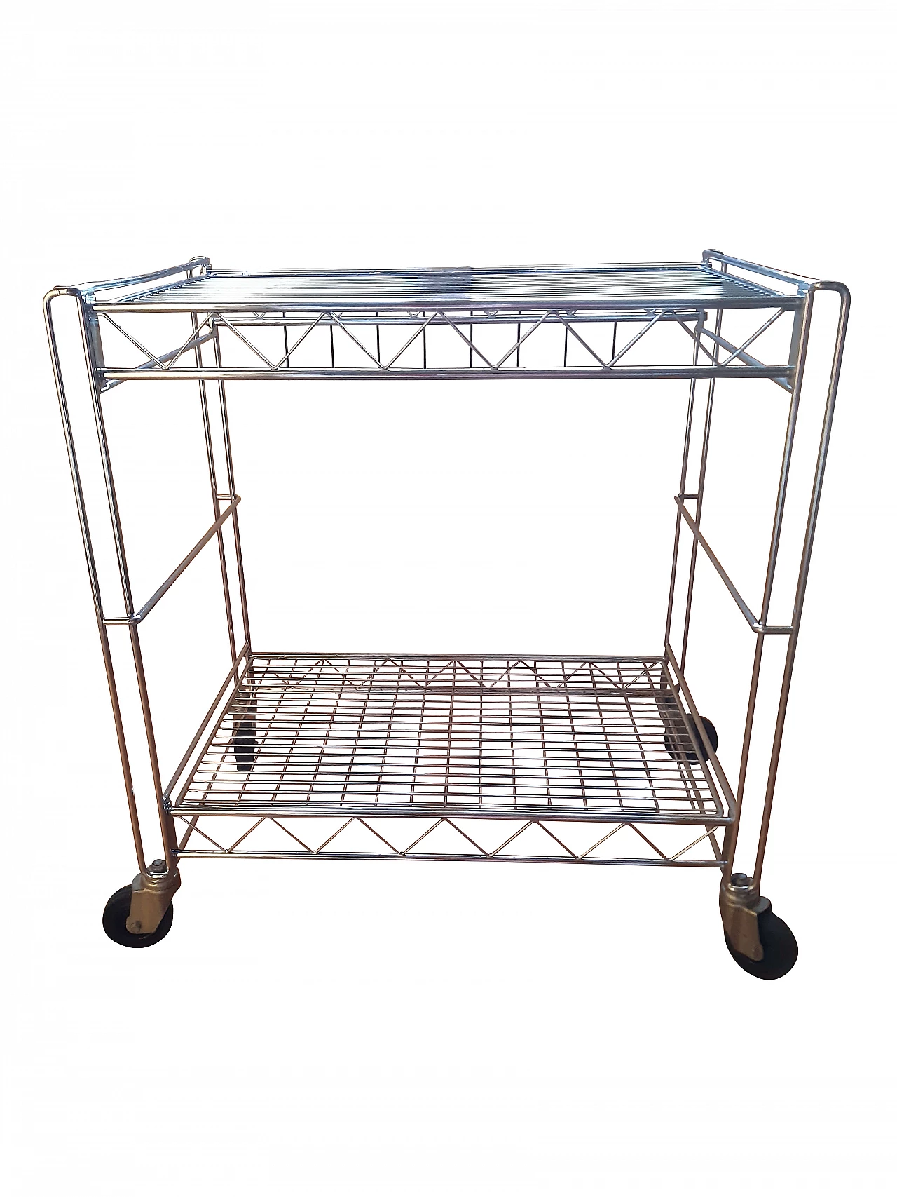 Carrello portavivande in acciaio, anni '90 1466735