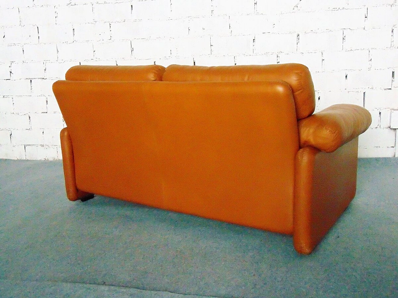 Coronado leather sofa by Tobia Scarpa for B&B Italia, 1970s 1467089