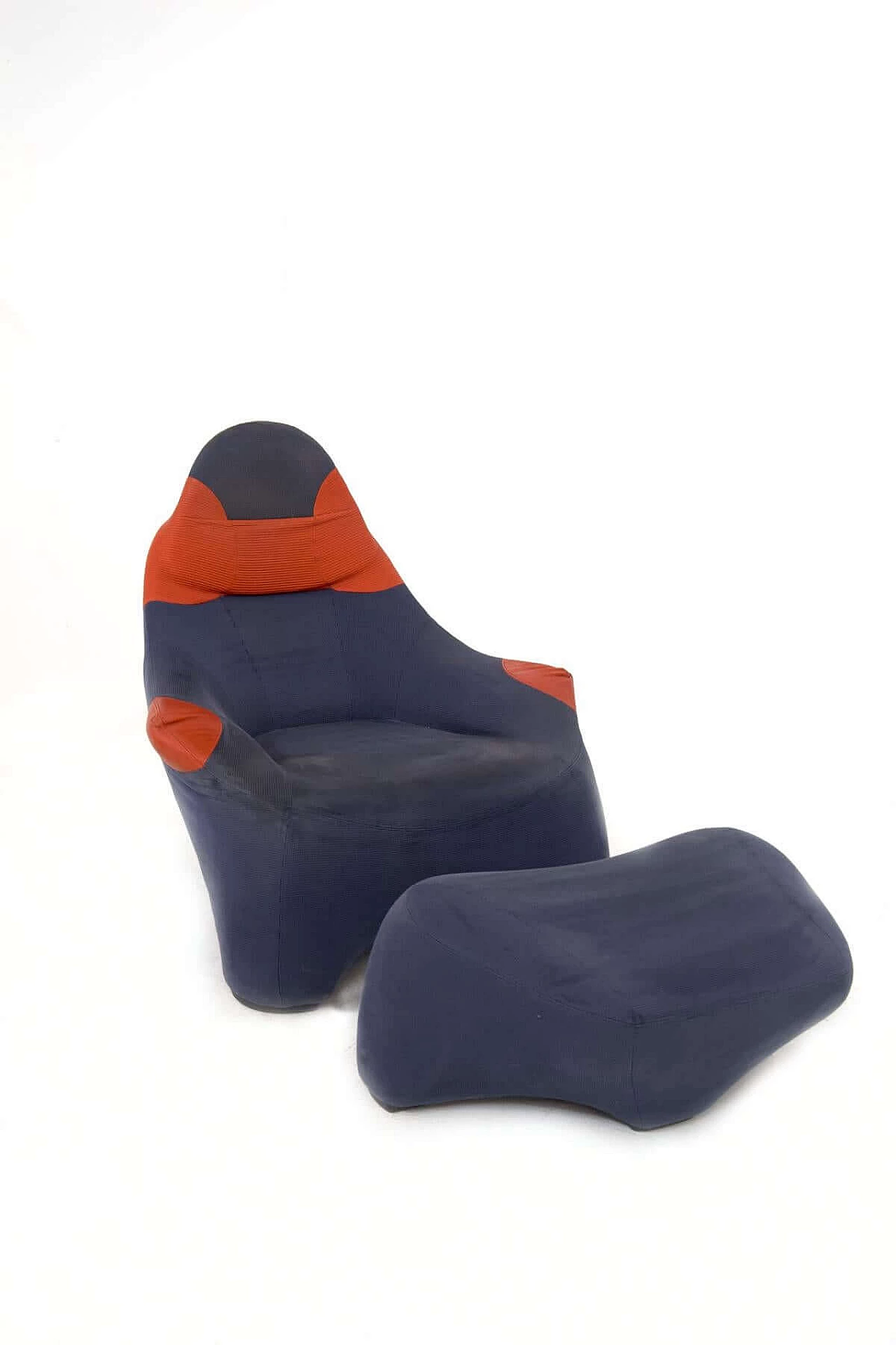 Poltrona e poggiapiedi modello Hal di Marc Sadler per Cassina, anni '90 1467119