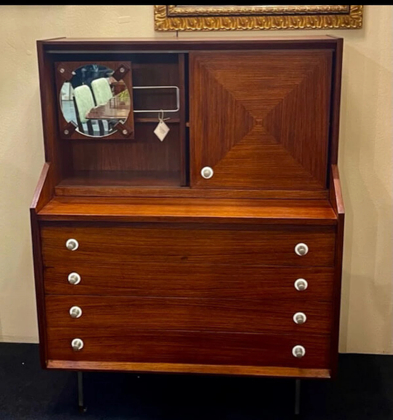 Chest of drawers with petineuse by George Coslin for 3V, 1950s 1468352