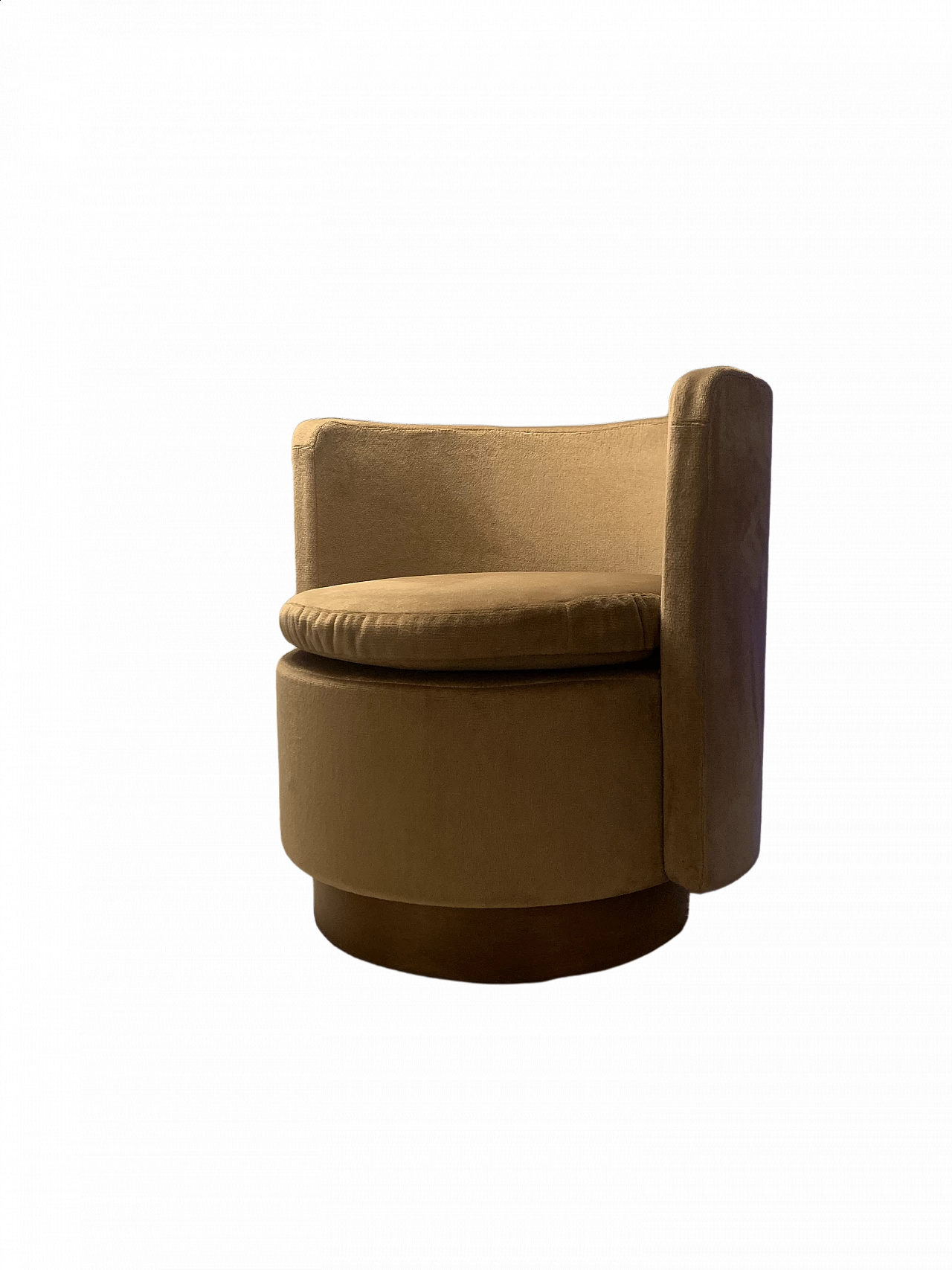 Velvet dressing table armchair, 1960s 1468378