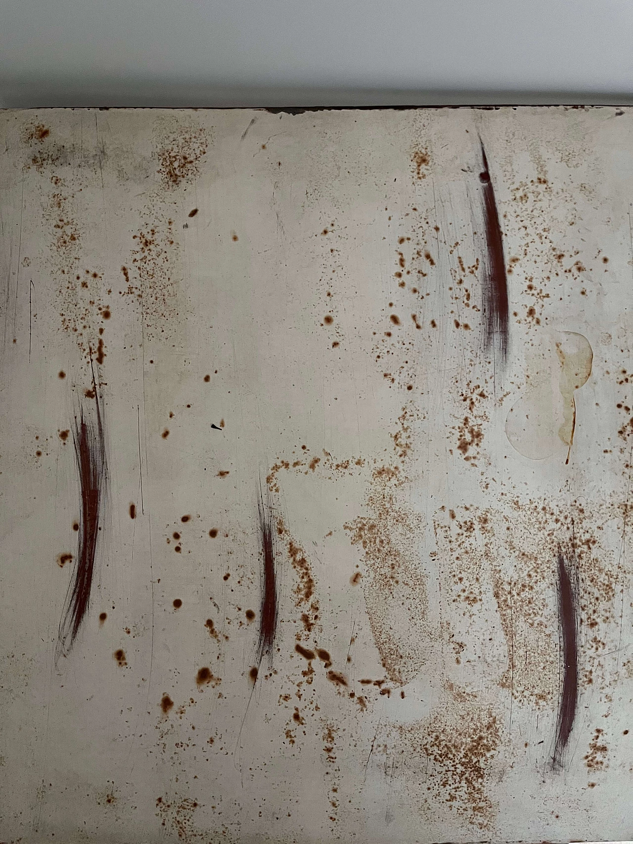 Tavolino quadrato francese in ferro battuto, anni '60 1468549