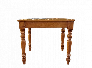 Square fir dining table, 1950s