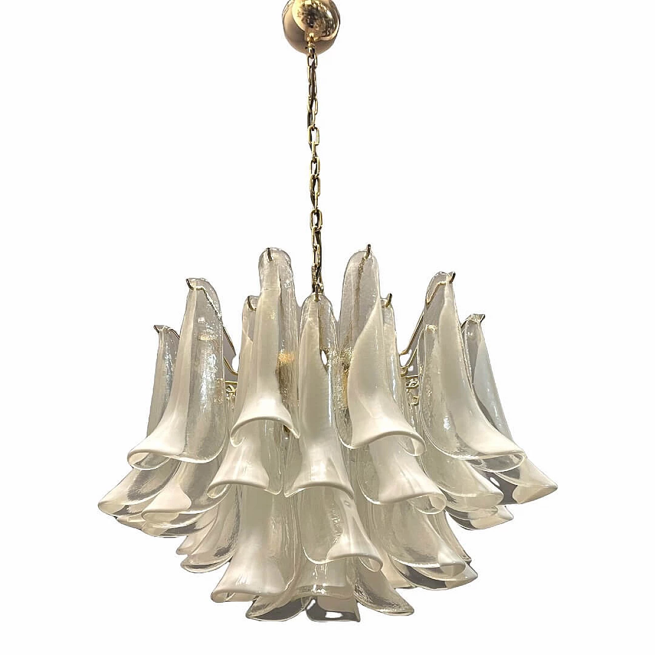 Lampadario a 5 luci in vetro di Murano da La Murrina, anni '70 1468596