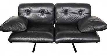 Ouverture two-module sofa by Pierluigi Cerri for Frau with marble coffee table, 1980s