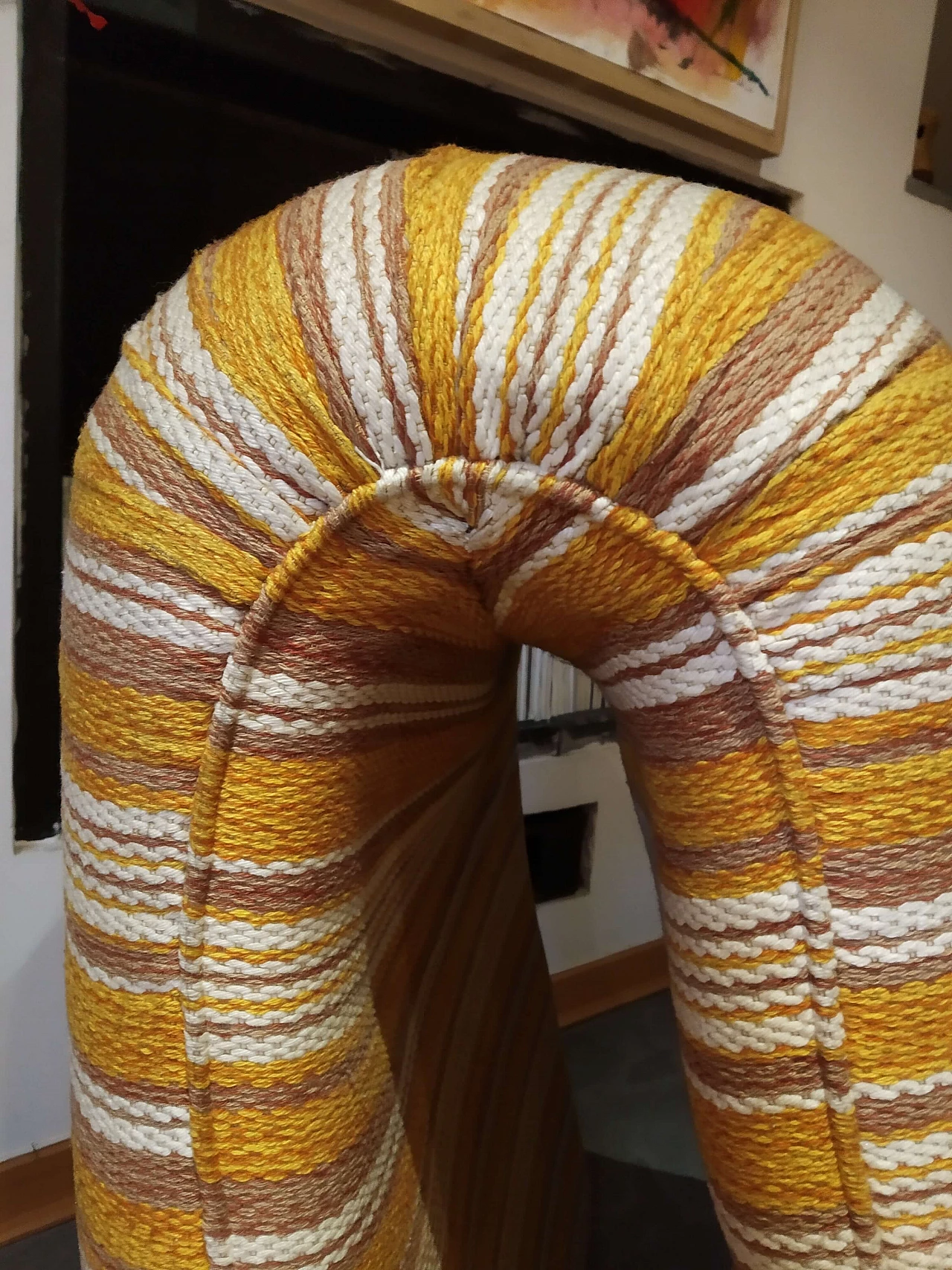 Poltrona Bruco rivestita in tessuto, anni '60 1469201