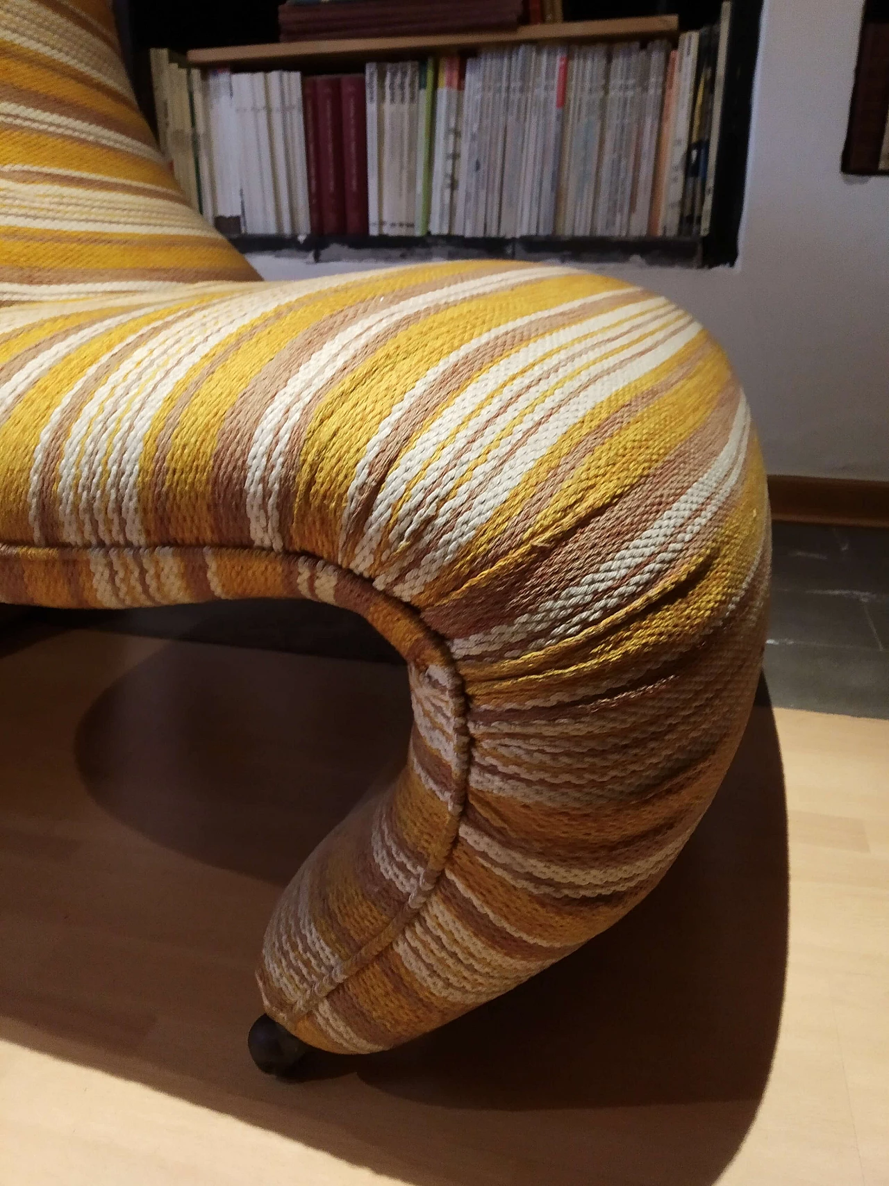Bruco armchair upholstered in fabric, 1960s 1469232