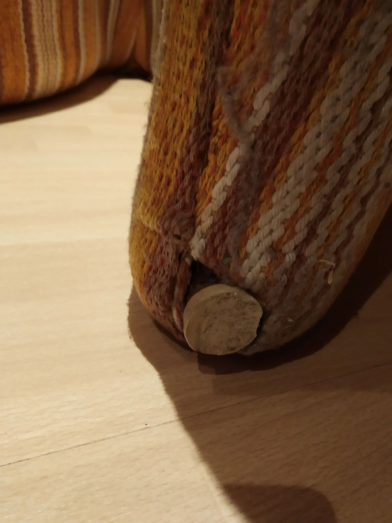 Poltrona Bruco rivestita in tessuto, anni '60 1469295