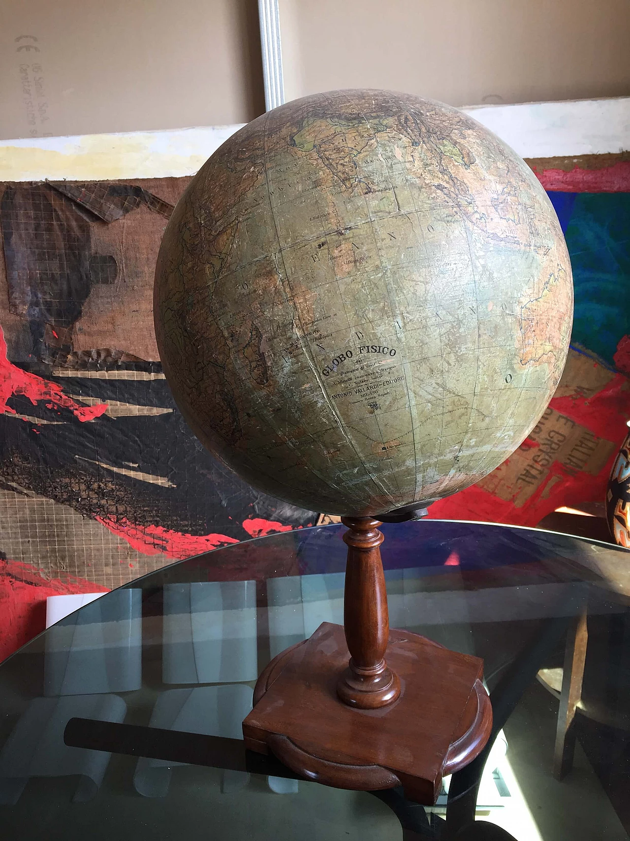 Mappamondo di A. Minelli per Vallardi Editore, anni '30 1469819