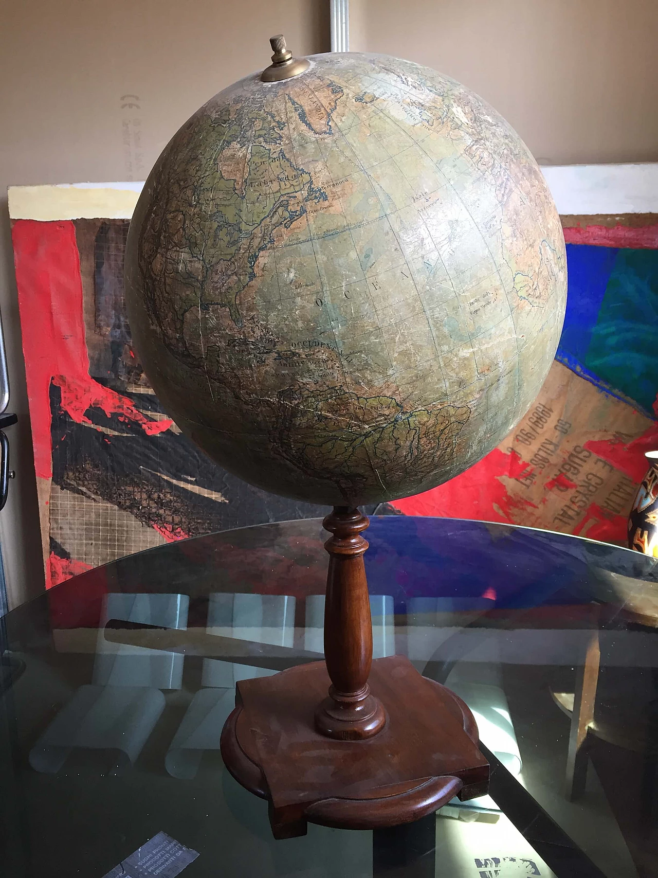 Mappamondo di A. Minelli per Vallardi Editore, anni '30 1469821