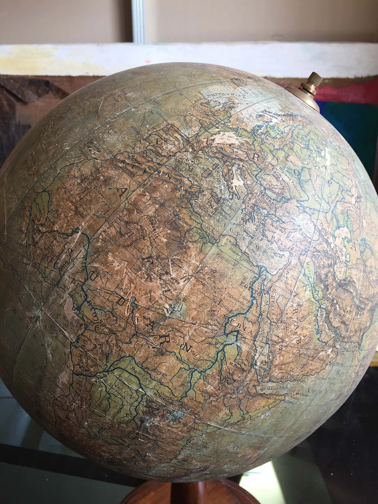 Mappamondo di A. Minelli per Vallardi Editore, anni '30 1469824