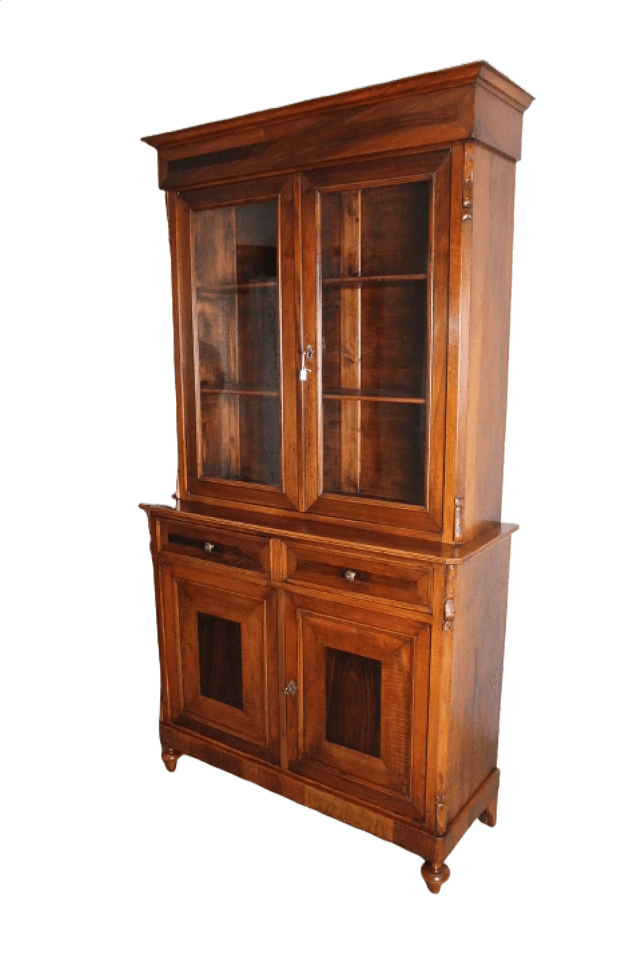 Credenza con vetrina in noce, del '800 1470021
