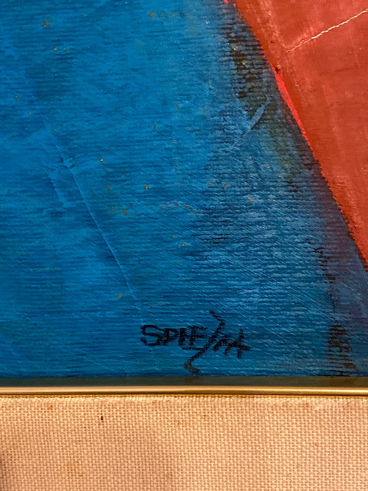 Olio su tela di Figure di Lucio Spezia, anni '80 1470077