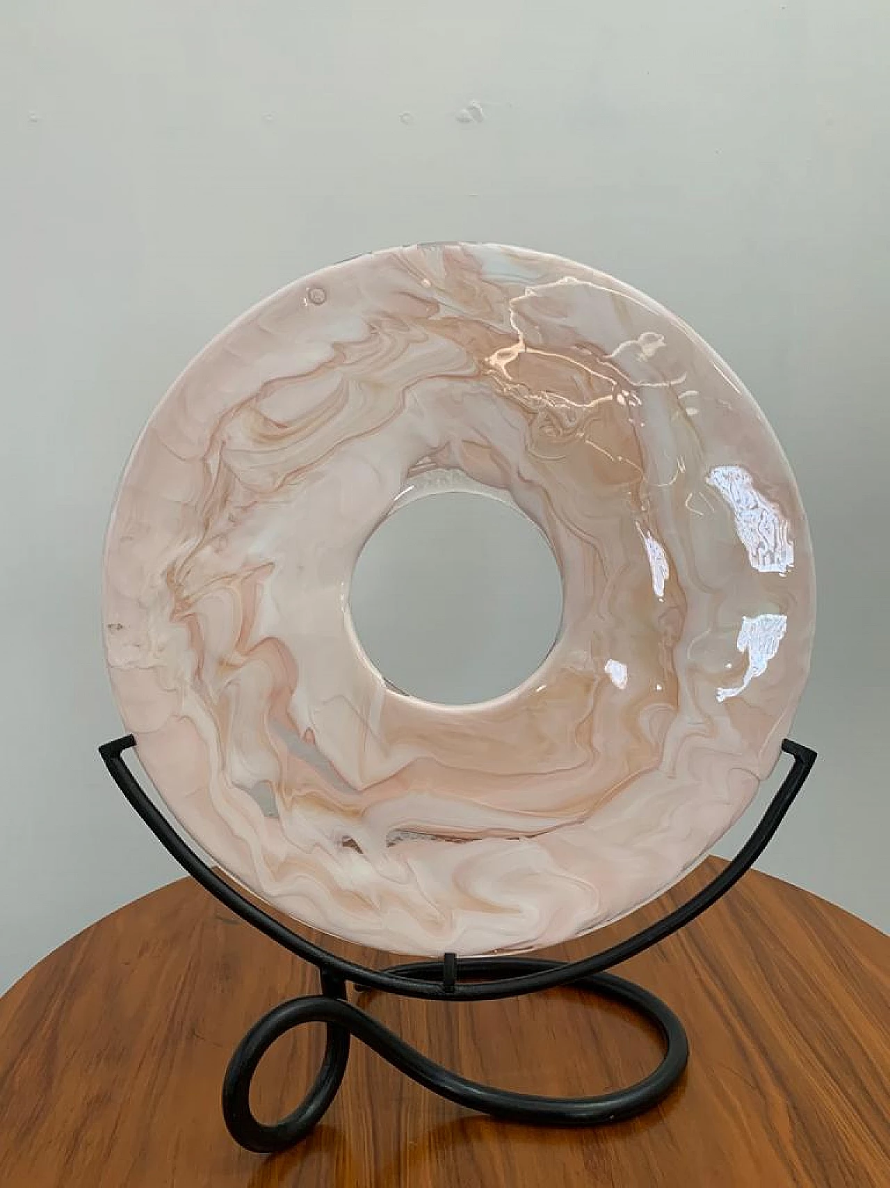 Scultura di La Murrina con base filiforme in ferro battuto, anni '60 1470095