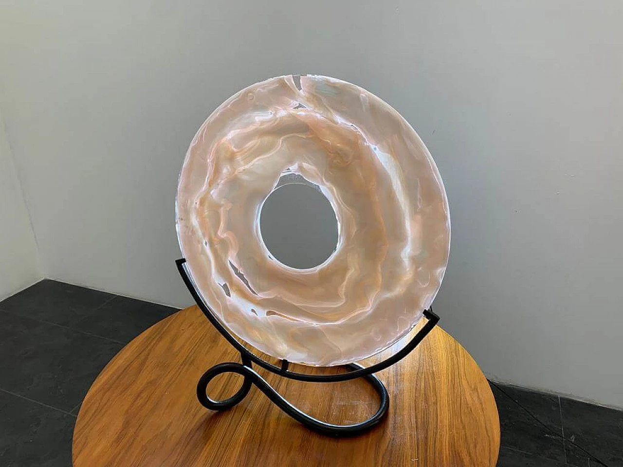 Scultura di La Murrina con base filiforme in ferro battuto, anni '60 1470103