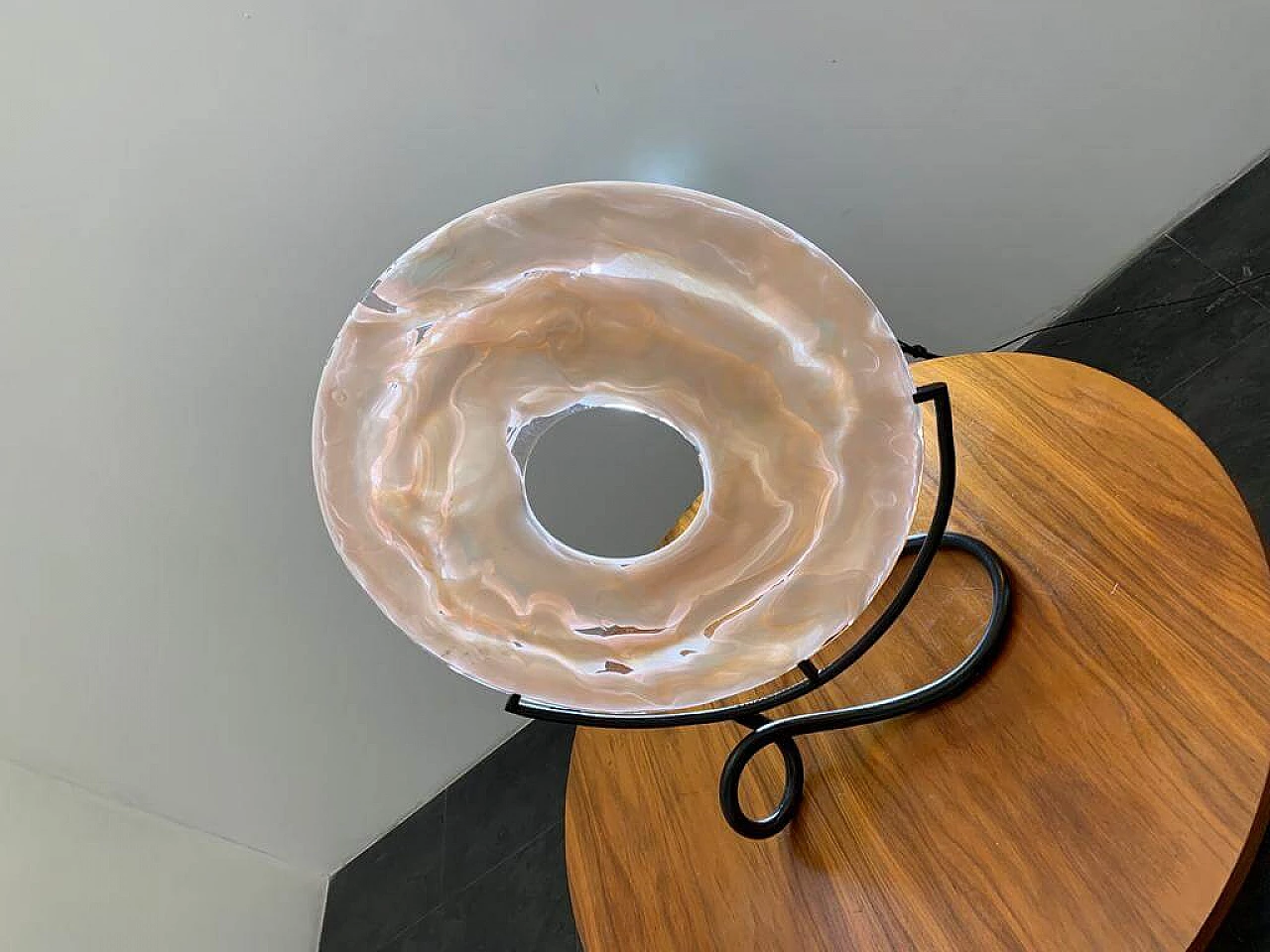 Scultura di La Murrina con base filiforme in ferro battuto, anni '60 1470104