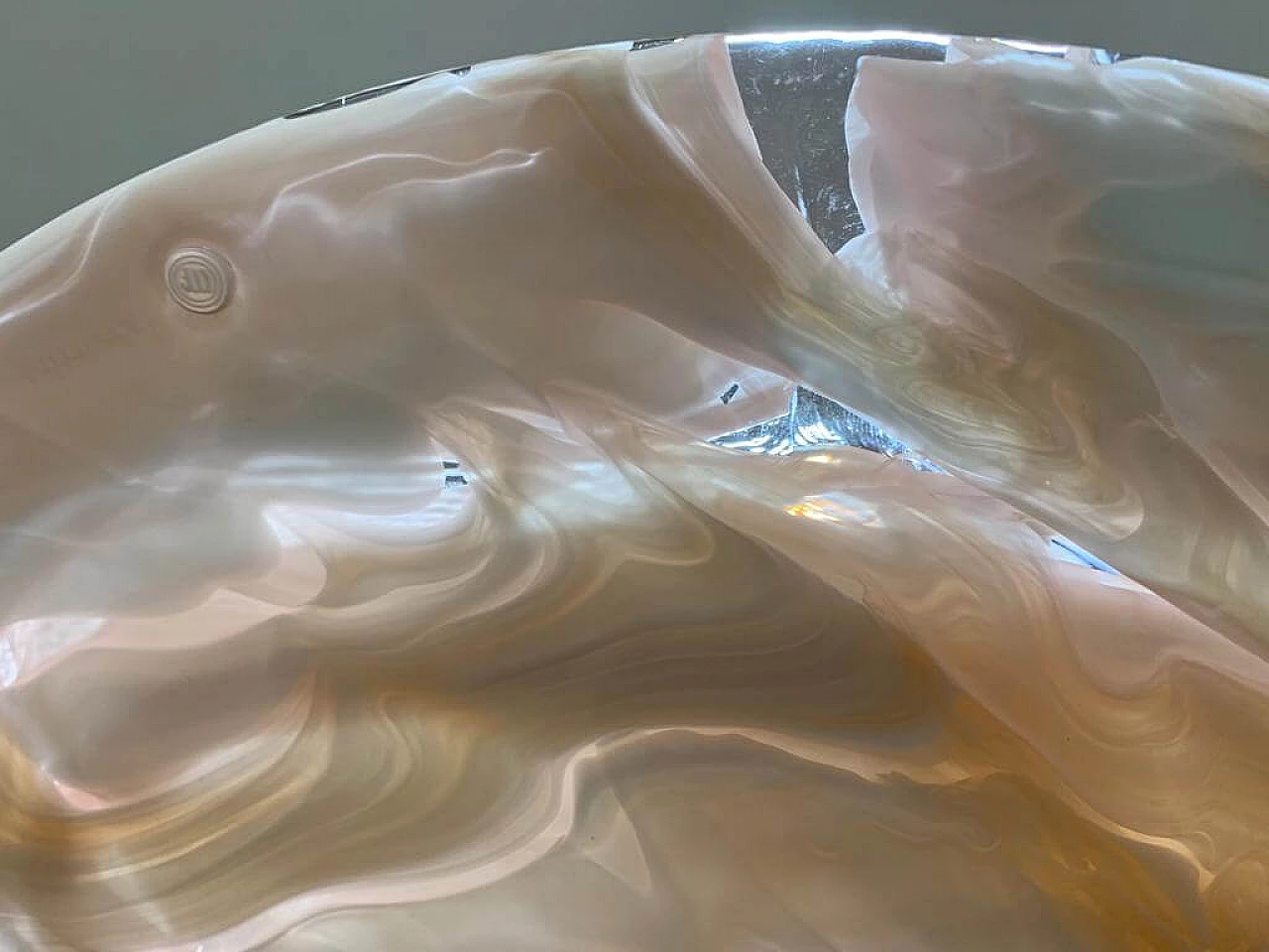 Scultura di La Murrina con base filiforme in ferro battuto, anni '60 1470105