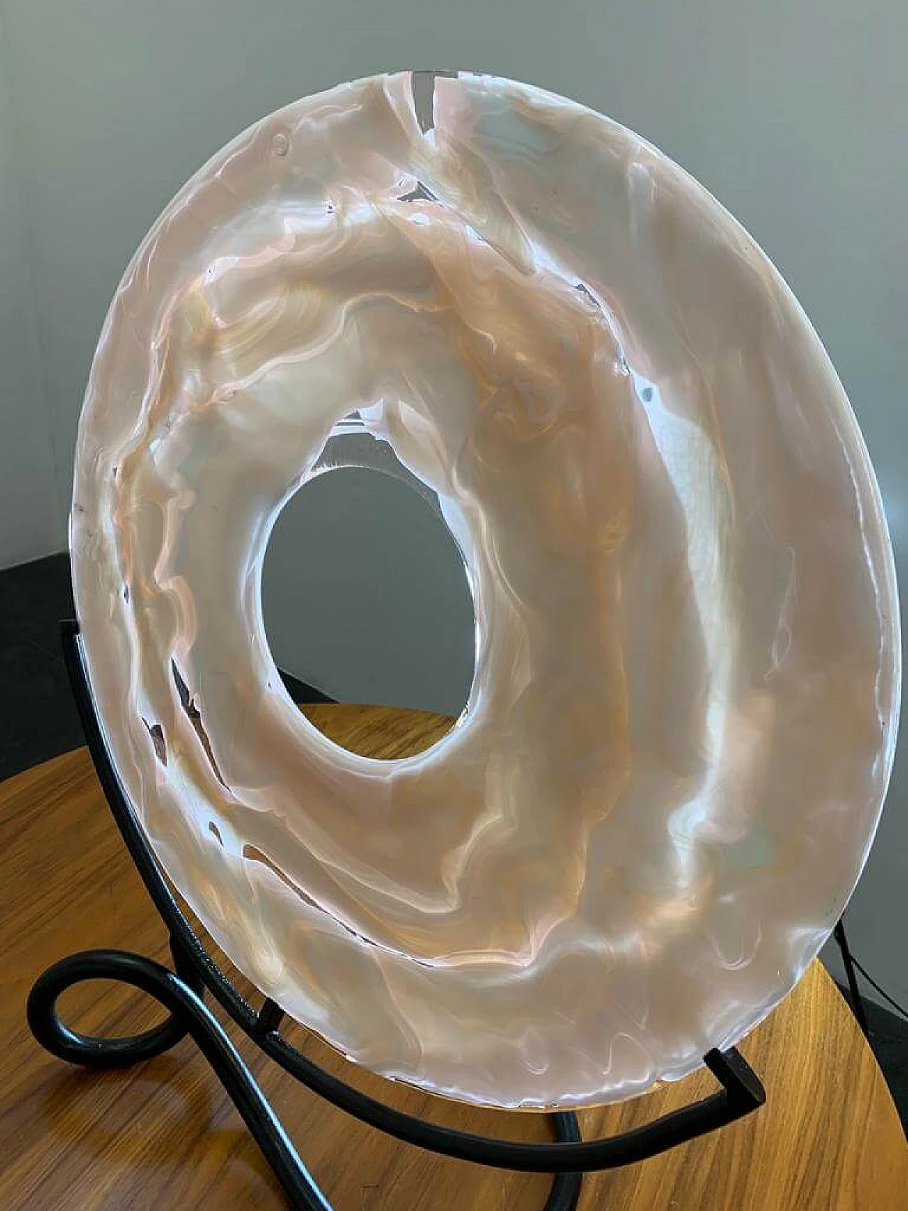 Scultura di La Murrina con base filiforme in ferro battuto, anni '60 1470107