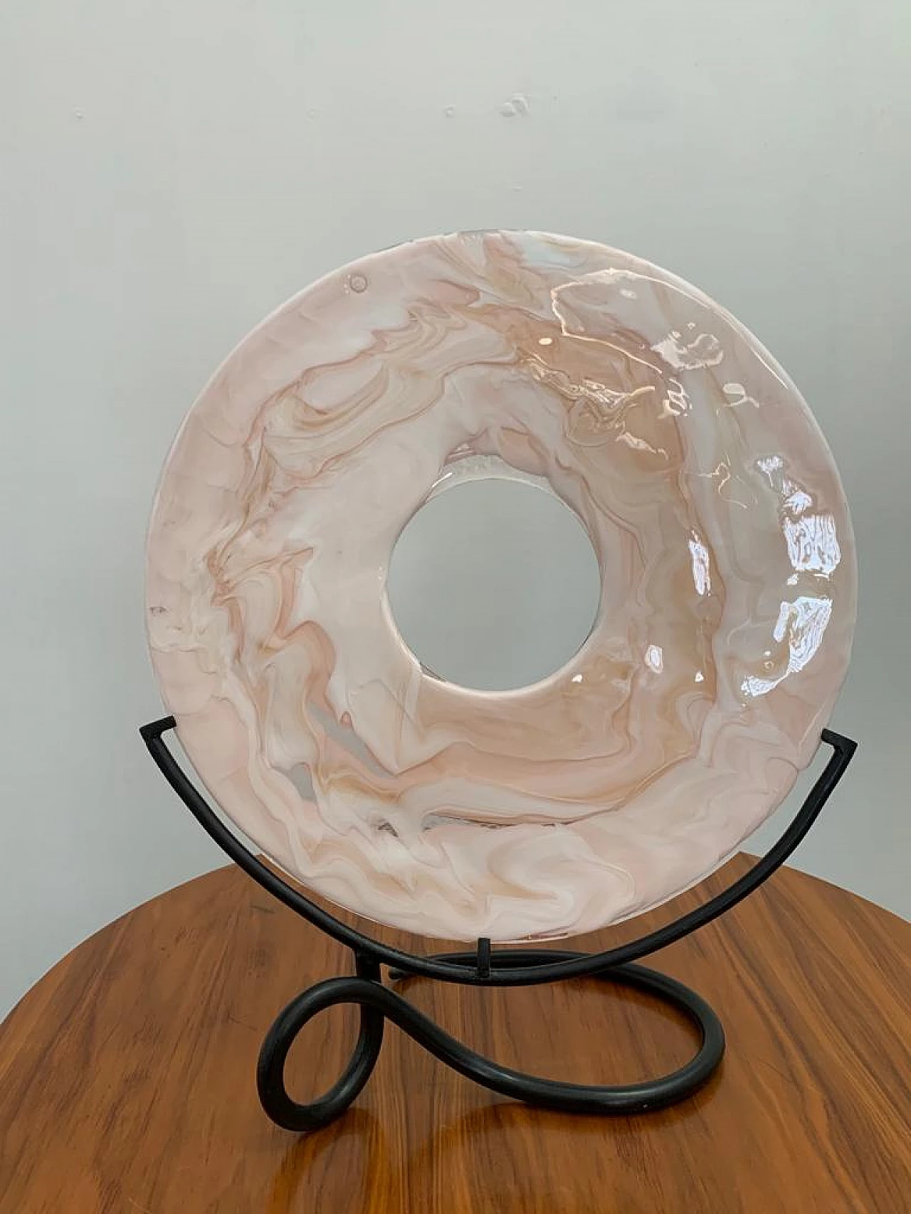 Scultura di La Murrina con base filiforme in ferro battuto, anni '60 1470109