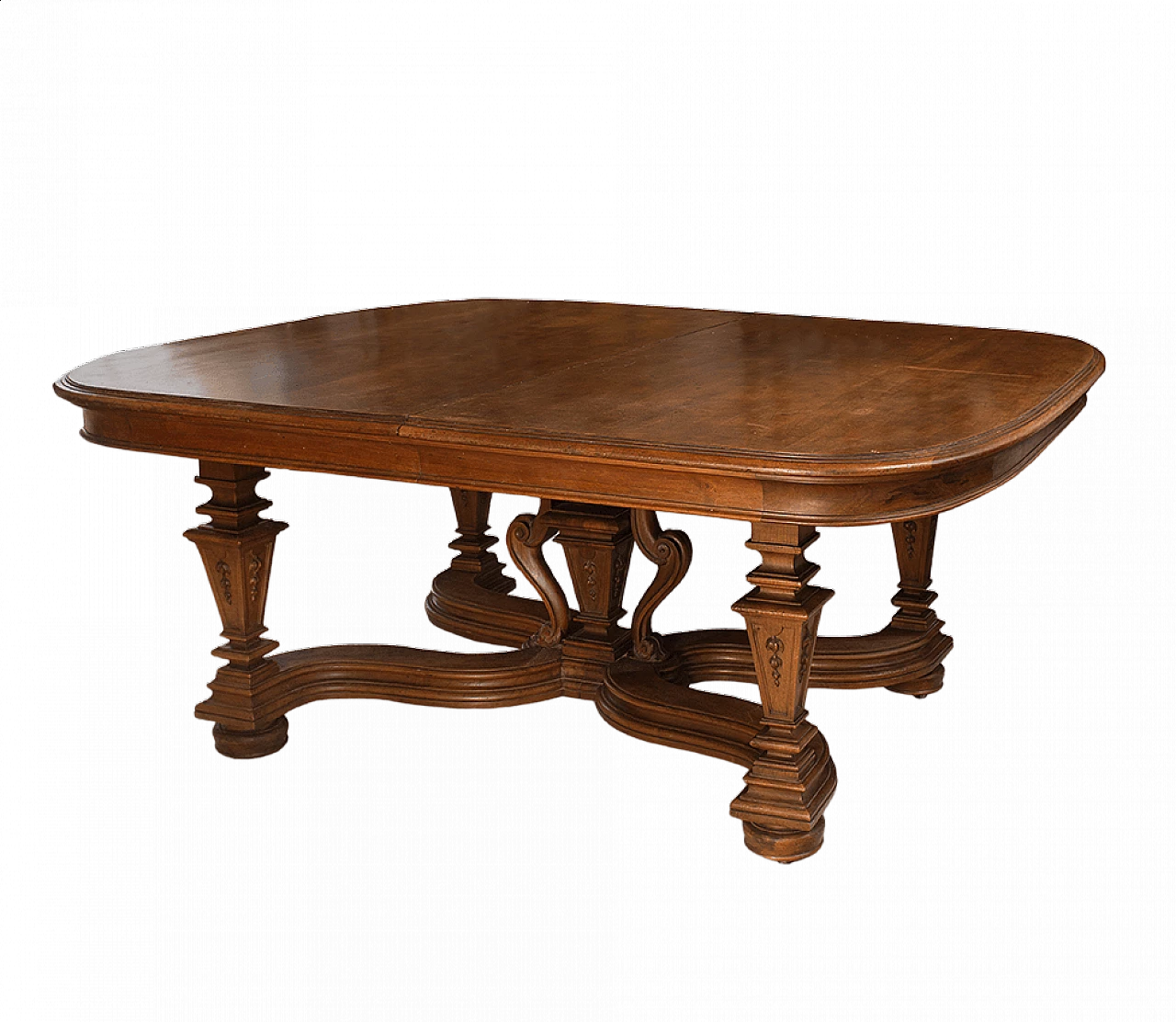 Tavolo in noce massello allungabile, del '900 1470127