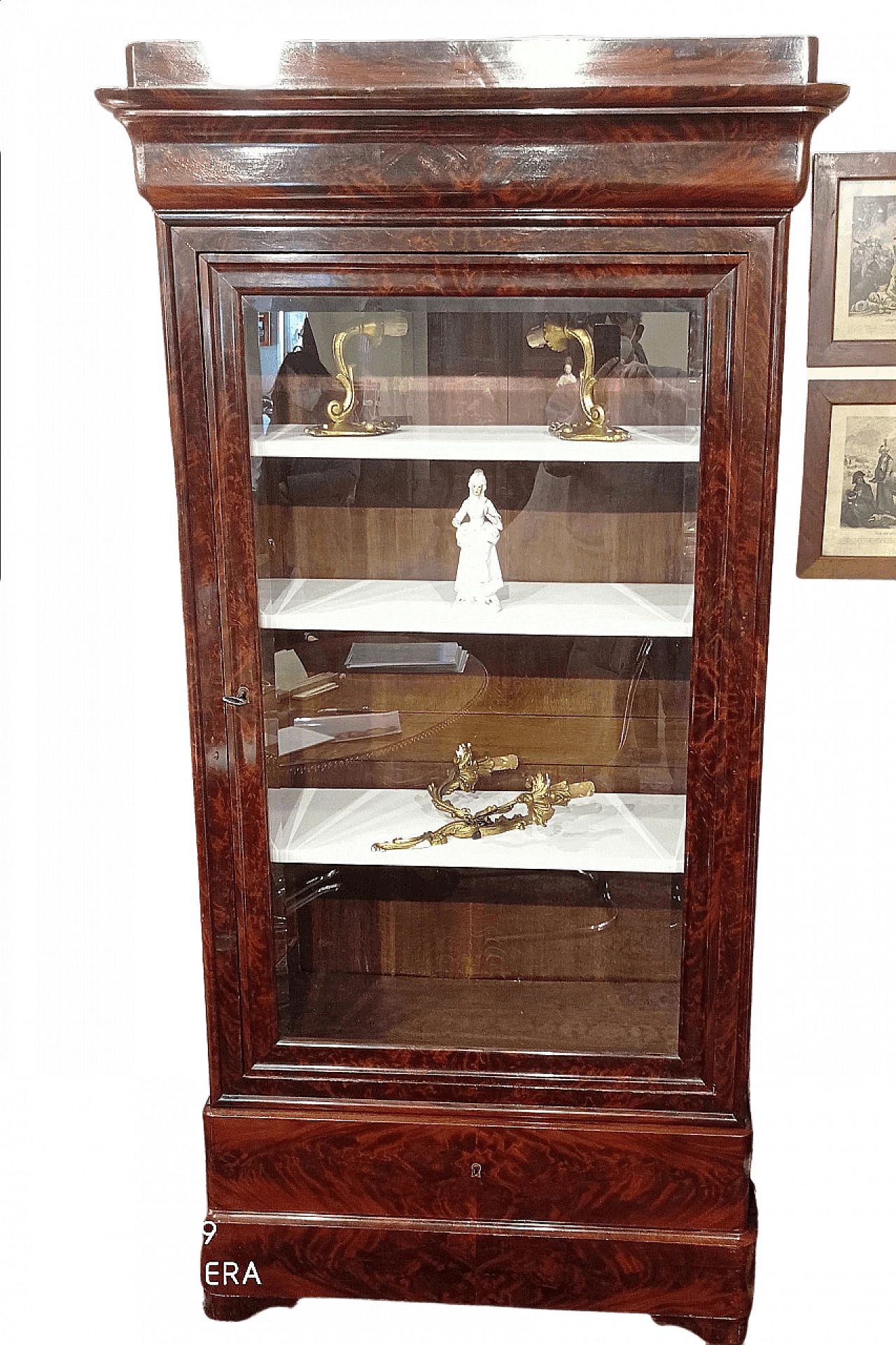 French mahogany display cabinet, late 19th century 1470140