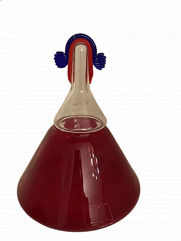 Bottiglia in vetro di Murano di Barovier & Toso, anni '80