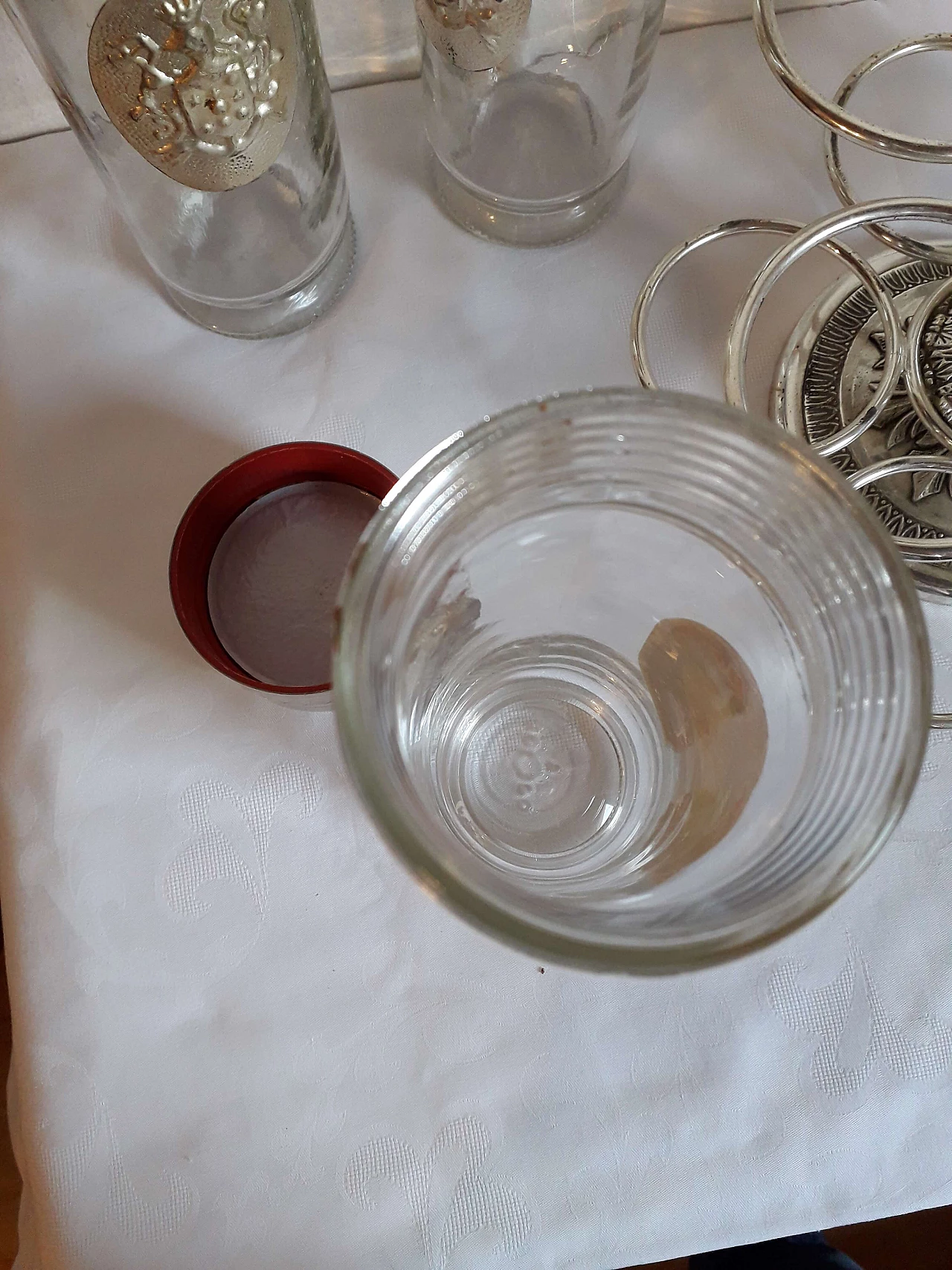 Toschi glass and silver containers for fruit in alcohol, 1960s 1470200