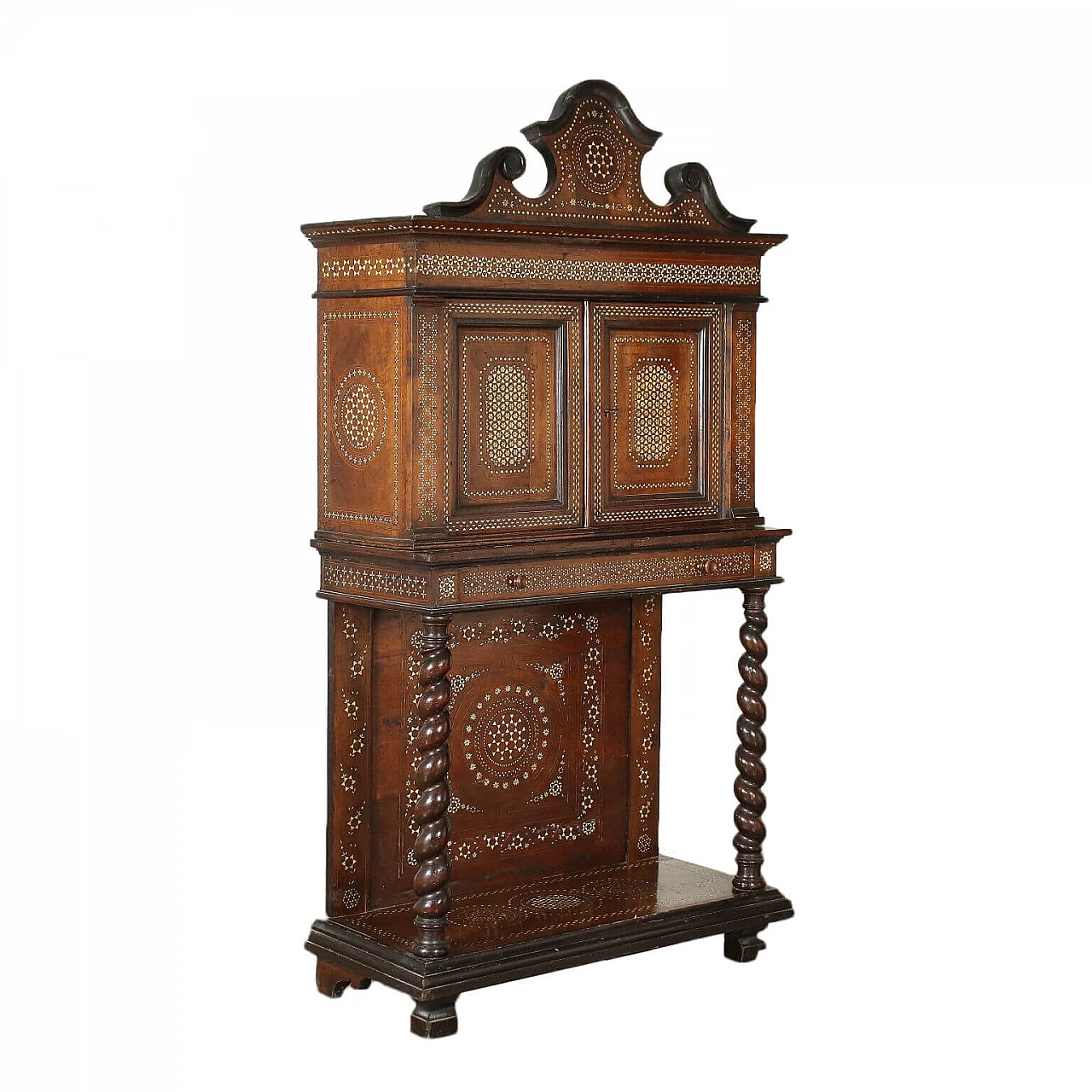 Inlaid furniture in the manner of Adriano Brambilla, 19th century 1470316