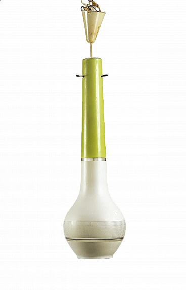 Chandelier in coloured glass, 60s