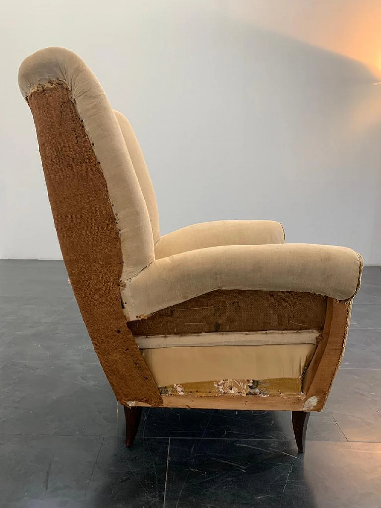 Fabric armchair, 1950s 1470739