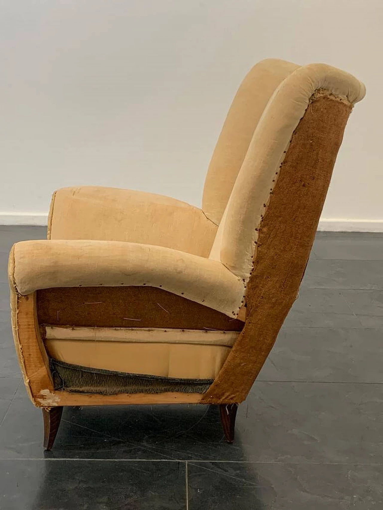 Fabric armchair, 1950s 1470742