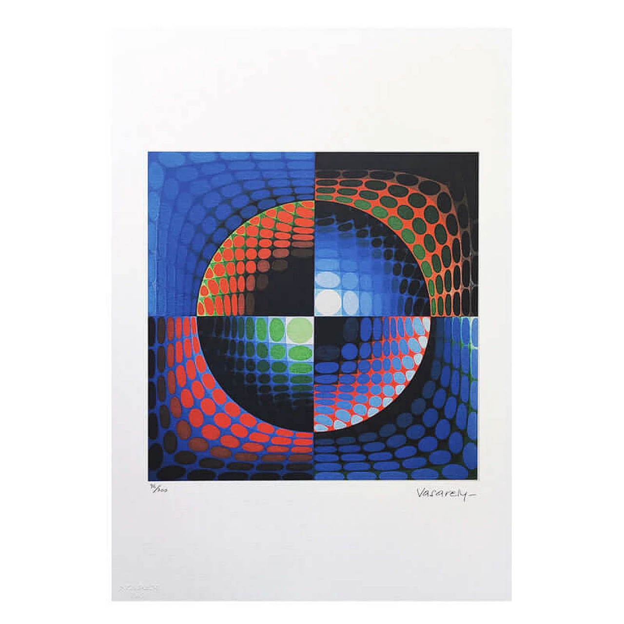 Limited edition Op Art lithograph by Victor Vasarely, 1970s 1470833