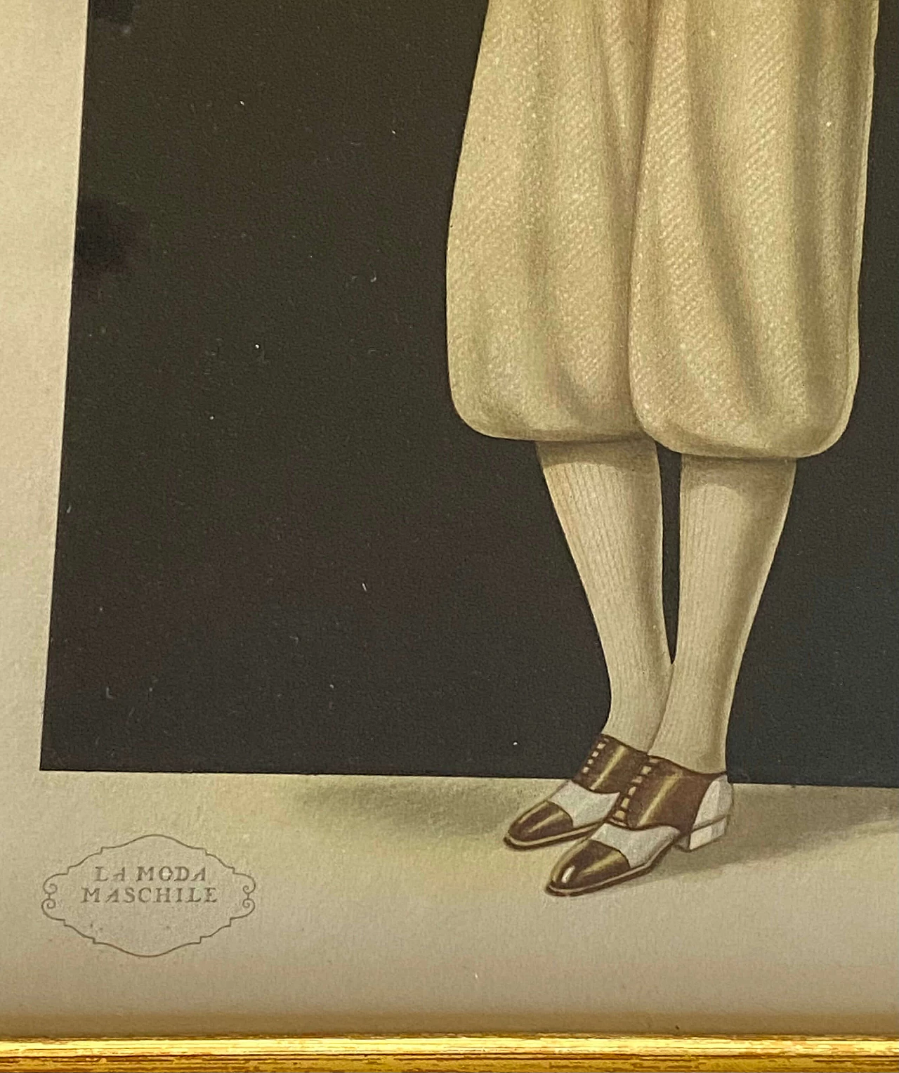 6 framed illustrations of men's fashion, 1930s 1470878